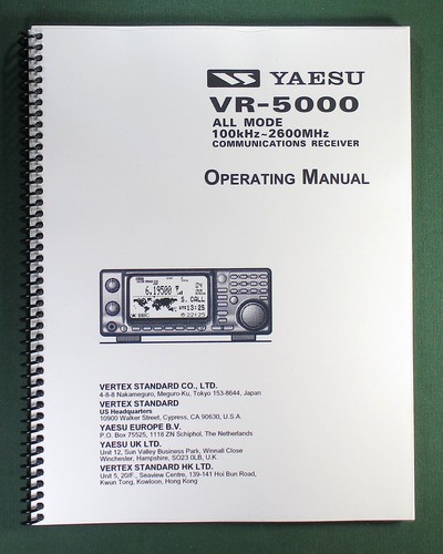 Yaesu 5000 operating manual - vr-5000,