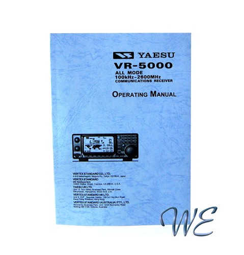 New yaesu 5000 operating - vr-5000,