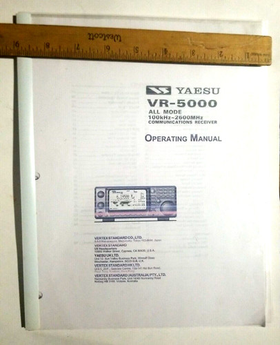 Yaesu 5000 all - vr-5000,